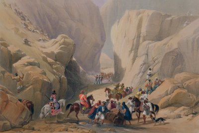 The Opening into the Narrow Pass Above the Siri Bolan, from 